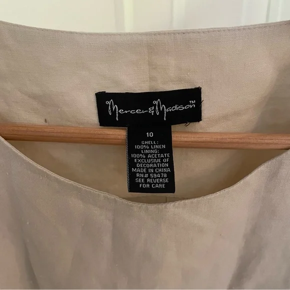 100% linen embroidered top - Picture 3 of 4